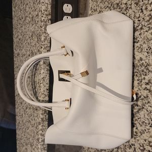 Limited edition Michael Kors Miranda white leather tote